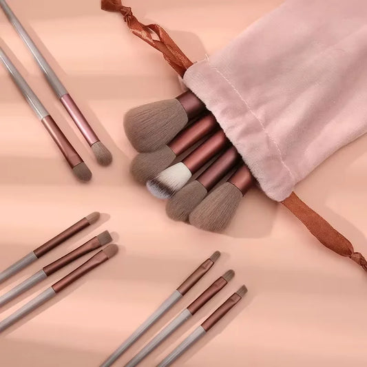 Rose Gold Makeup Brush Set.