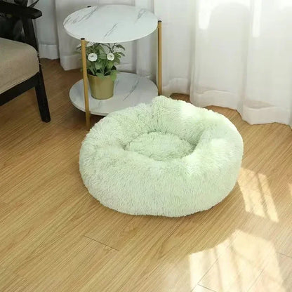 Donut-Shaped Plush Pet Bed.